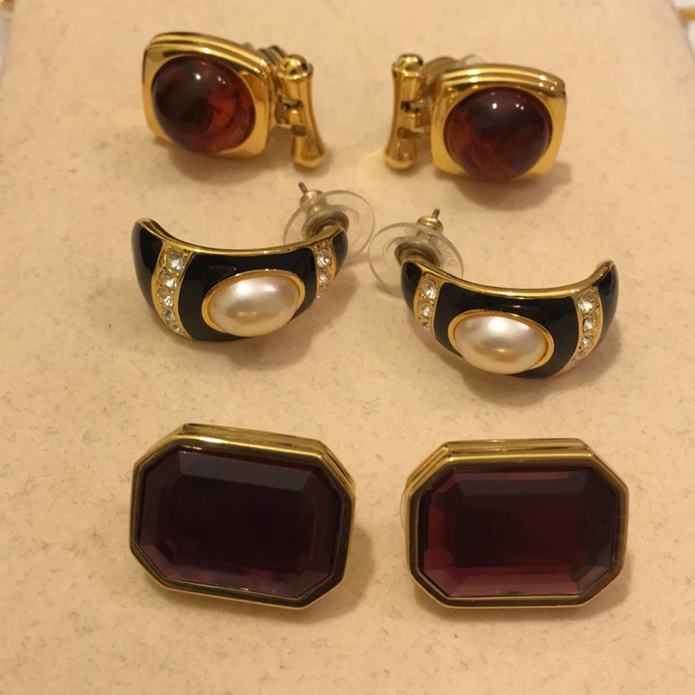 Joan Rivers Earrings (3 Sets)